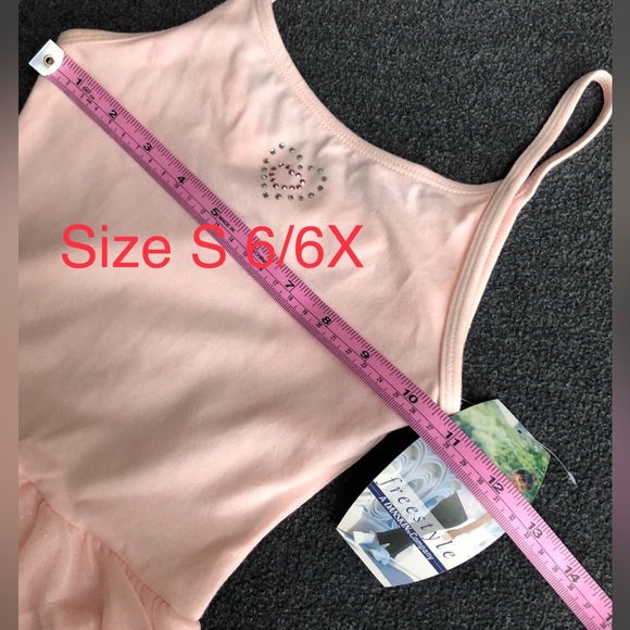 FreeStyle Skirted Camisole Pink Girls Ballet Dresses Leotards Size 6 or 7/8 Year - Picture 7 of 15